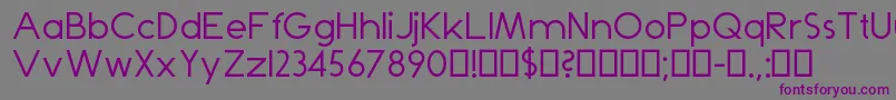 Dominik Font – Purple Fonts on Gray Background