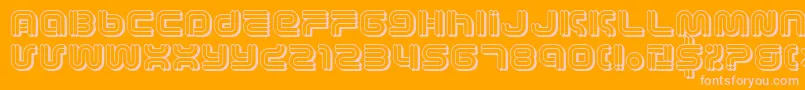 Шрифт VectroidCosmo – розовые шрифты на оранжевом фоне