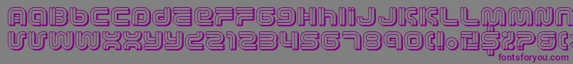 VectroidCosmo-Schriftart – Violette Schriften auf grauem Hintergrund