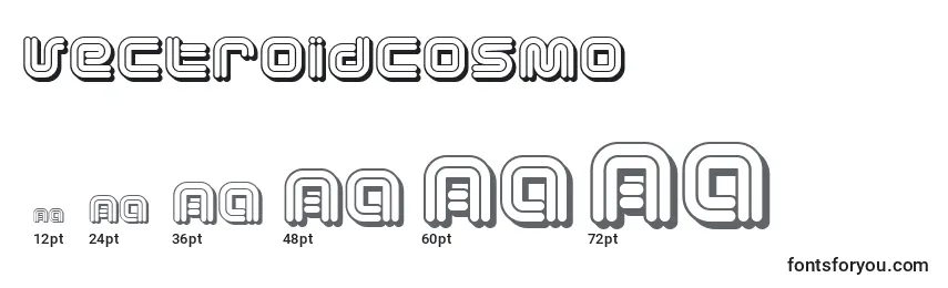 VectroidCosmo Font Sizes