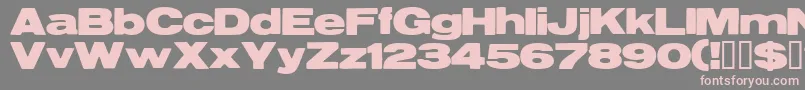 Reservoirgrunge Font – Pink Fonts on Gray Background