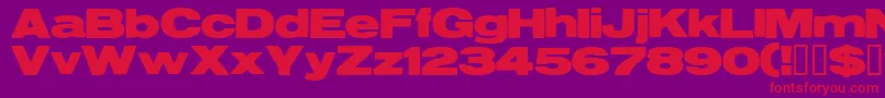 Reservoirgrunge Font – Red Fonts on Purple Background