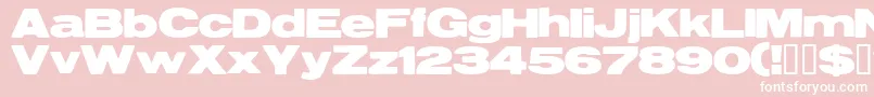 Reservoirgrunge Font – White Fonts on Pink Background