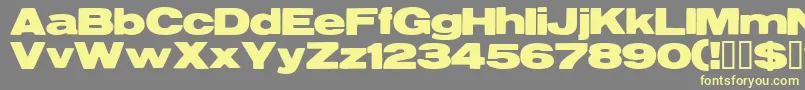 Reservoirgrunge Font – Yellow Fonts on Gray Background