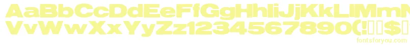 Reservoirgrunge Font – Yellow Fonts on White Background