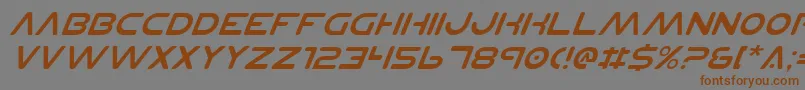 Planetnsv2i Font – Brown Fonts on Gray Background