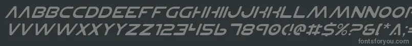 Planetnsv2i Font – Gray Fonts on Black Background