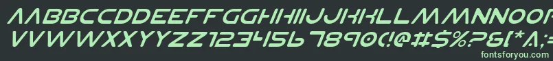 Planetnsv2i Font – Green Fonts on Black Background