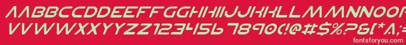 Planetnsv2i Font – Green Fonts on Red Background