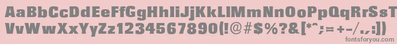 RochesterserialBlackRegular Font – Gray Fonts on Pink Background