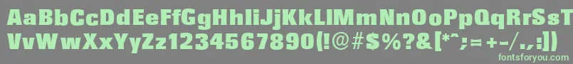 RochesterserialBlackRegular-Schriftart – Grüne Schriften auf grauem Hintergrund