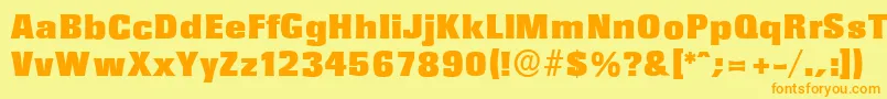 More about RochesterserialBlackRegular Font RochesterserialBlackRegular Font – Orange Fonts on Yellow Background