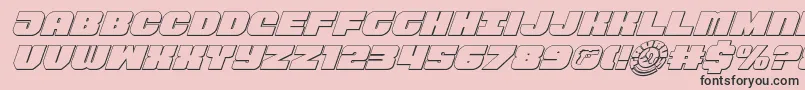 Tauro3Dital11 Font – Black Fonts on Pink Background
