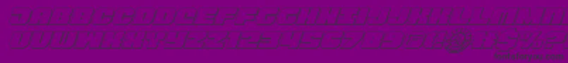Tauro3Dital11 Font – Black Fonts on Purple Background