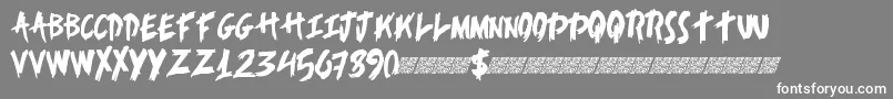 Alertnotice Font – White Fonts on Gray Background