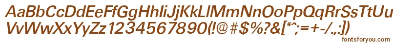 UltimateserialMediumItalic Font – Brown Fonts on White Background