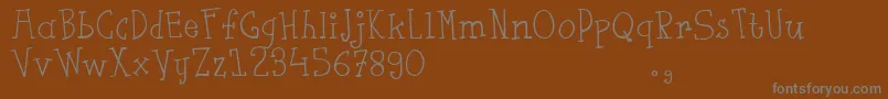 Шрифт Fsaustrial – серые шрифты на коричневом фоне