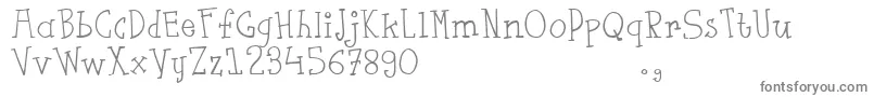Fsaustrial Font – Gray Fonts on White Background