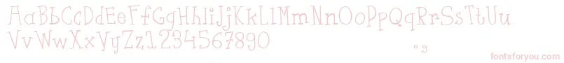 Fsaustrial Font – Pink Fonts on White Background