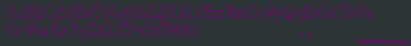 Fsaustrial Font – Purple Fonts on Black Background