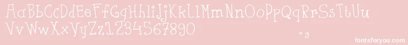 Fsaustrial Font – White Fonts on Pink Background