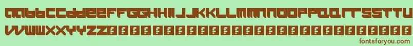 Icaras Font – Brown Fonts on Green Background