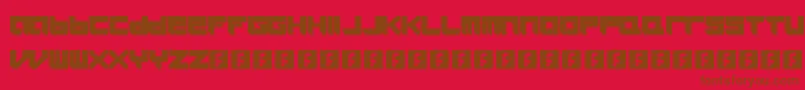 Icaras Font – Brown Fonts on Red Background