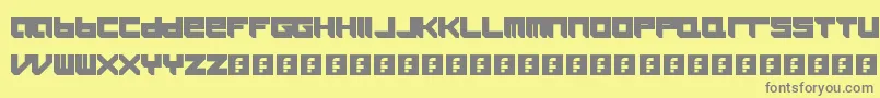 Icaras Font – Gray Fonts on Yellow Background
