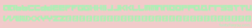 Icaras Font – Green Fonts on Pink Background