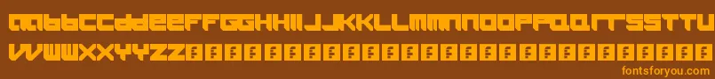 Icaras Font – Orange Fonts on Brown Background