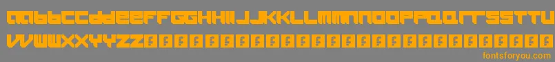 Icaras Font – Orange Fonts on Gray Background
