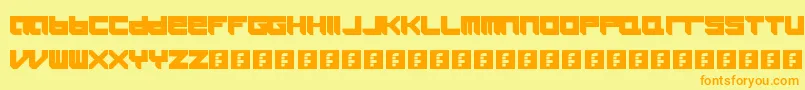 Więcej informacji o czcionce Icaras Czcionka Icaras – pomarańczowe czcionki na żółtym tle