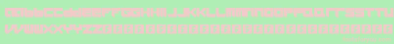 Icaras-fontti – vaaleanpunaiset fontit vihreällä taustalla
