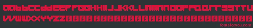 Icaras Font – Red Fonts on Black Background