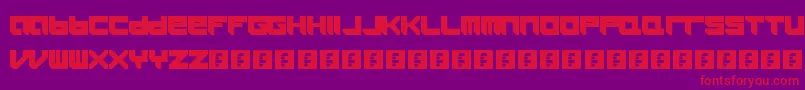 Icaras Font – Red Fonts on Purple Background