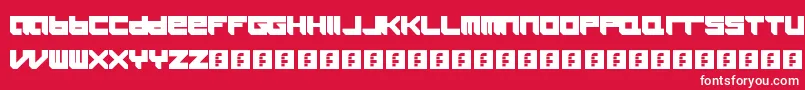 Icaras Font – White Fonts on Red Background