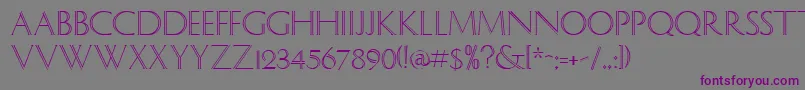 Шрифт SocratesRegular – фиолетовые шрифты на сером фоне