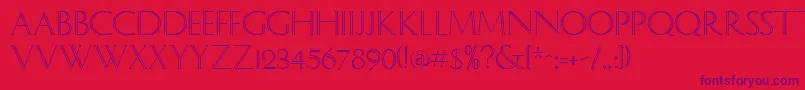 SocratesRegular Font – Purple Fonts on Red Background