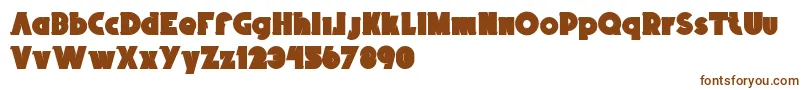 BrokenRecords45 Font – Brown Fonts on White Background