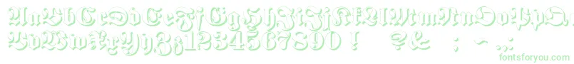 ProclamateEmbossed-Schriftart – Grüne Schriften