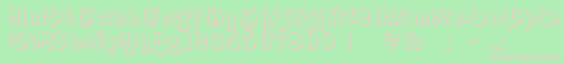ProclamateEmbossed Font – Pink Fonts on Green Background