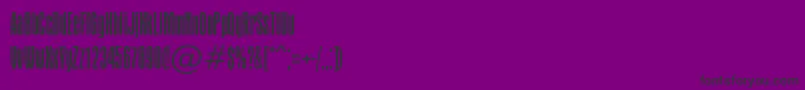 Fonte Apicallightc – fontes pretas em um fundo violeta