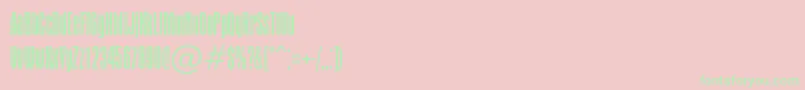 Czcionka Apicallightc – zielone czcionki na różowym tle