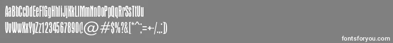 フォントApicallightc – 灰色の背景に白い文字