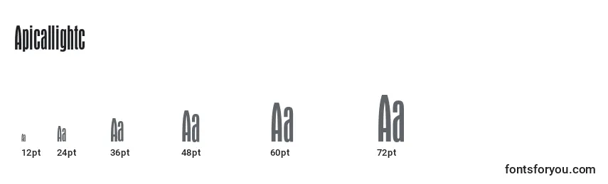 Apicallightc Font Sizes