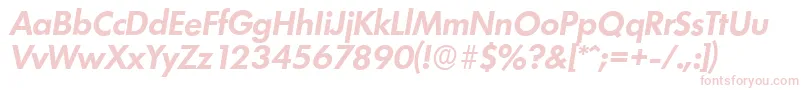 LimerickserialBolditalic Font – Pink Fonts on White Background