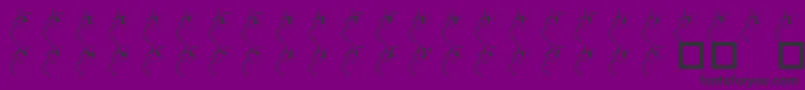 Шрифт 101ShootingStarz – чёрные шрифты на фиолетовом фоне