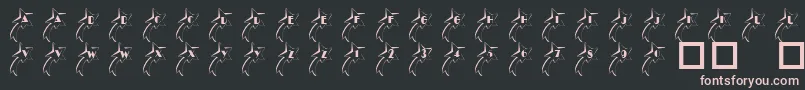 101ShootingStarz Font – Pink Fonts on Black Background