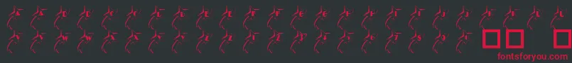 101ShootingStarz Font – Red Fonts on Black Background