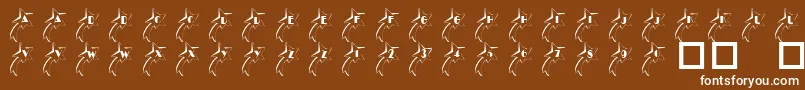 101ShootingStarz Font – White Fonts on Brown Background